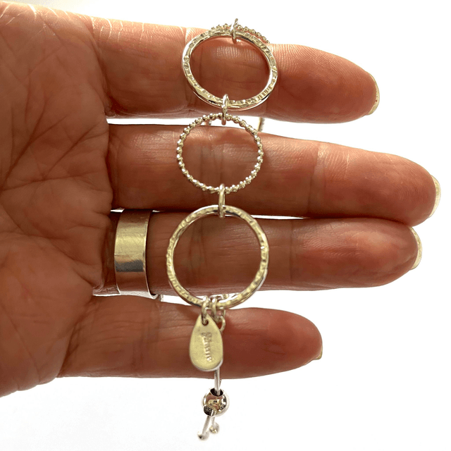 Beaded and Textured Adjustable Link Bracelet