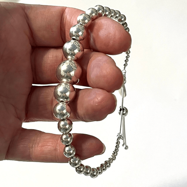 Sterling Silver Graduating Ball Bracelet