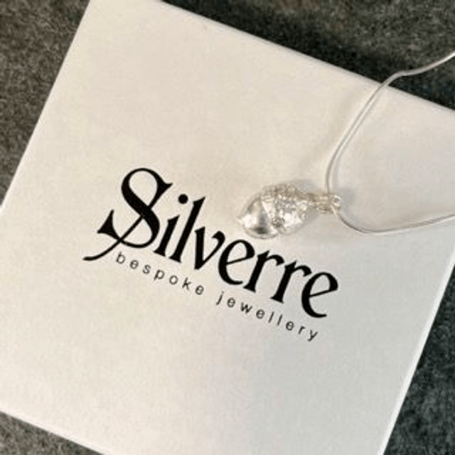 Solid Silver Acorn