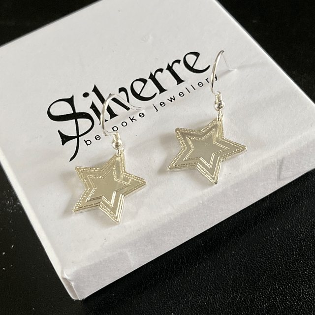 Sterling Silver Star Earrings