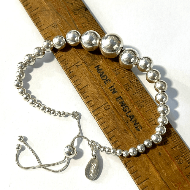 Sterling Silver Graduating Ball Bracelet