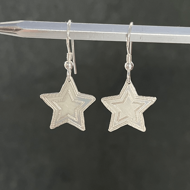 Sterling Silver Star Earrings