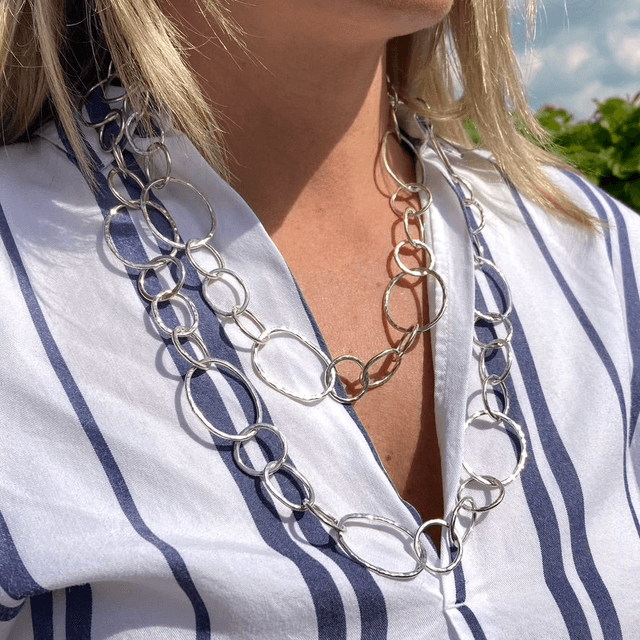 Sterling Silver Large Linked Chain