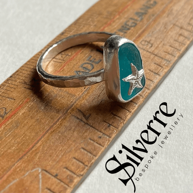 Starfish Sea Glass Ring