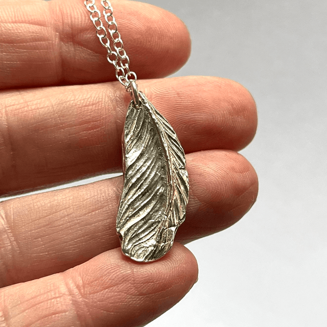 Sterling Silver Feather Pendant