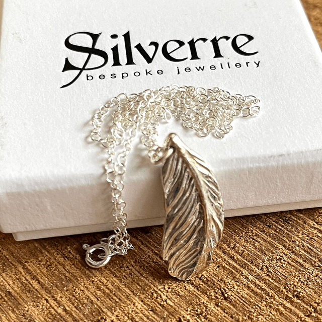 Sterling Silver Feather Pendant