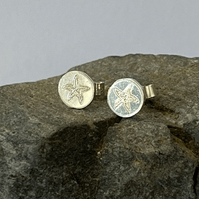 Silver Starfish Stud Earrings