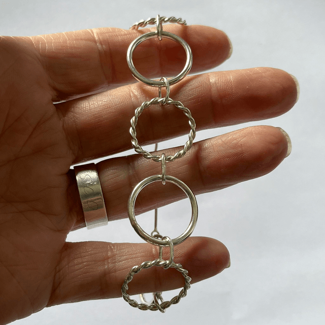 Twisted Sterling Silver Bracelet