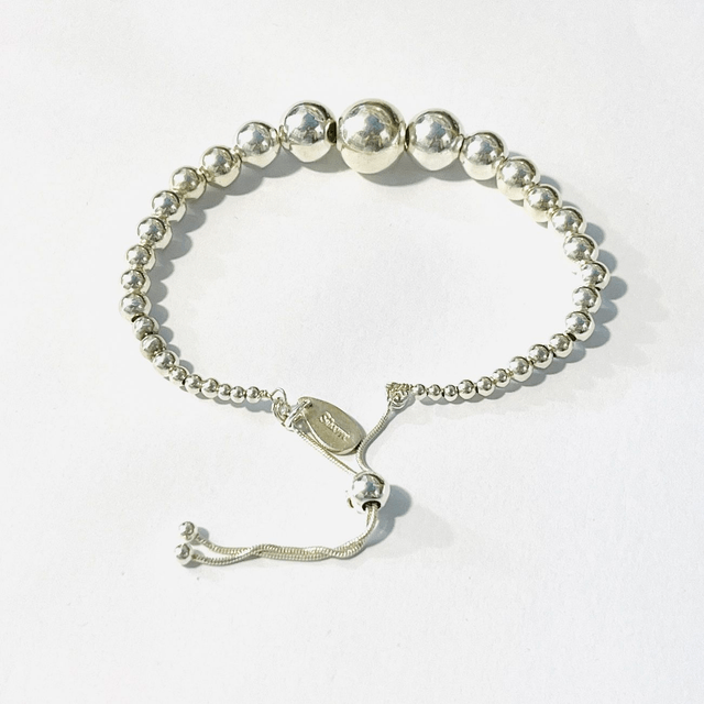 Sterling Silver Graduating Ball Bracelet