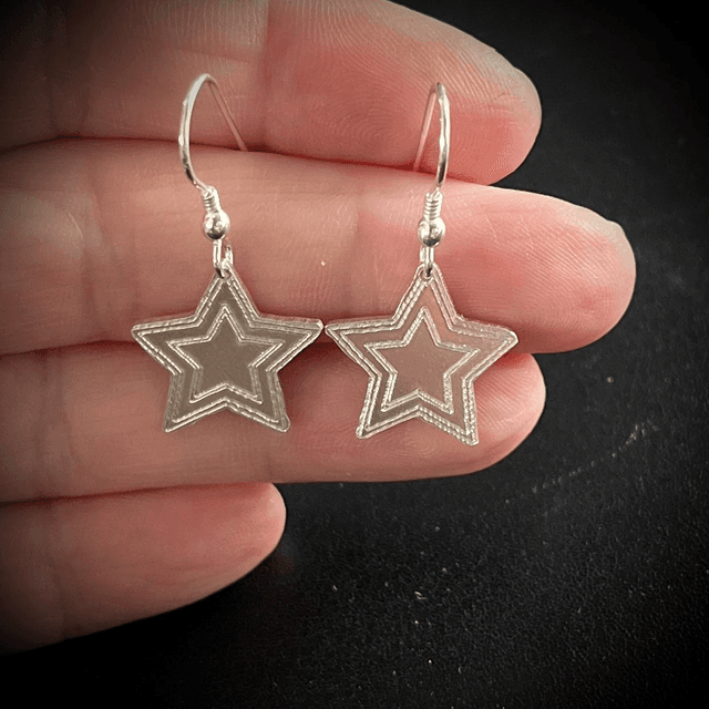 Sterling Silver Star Earrings